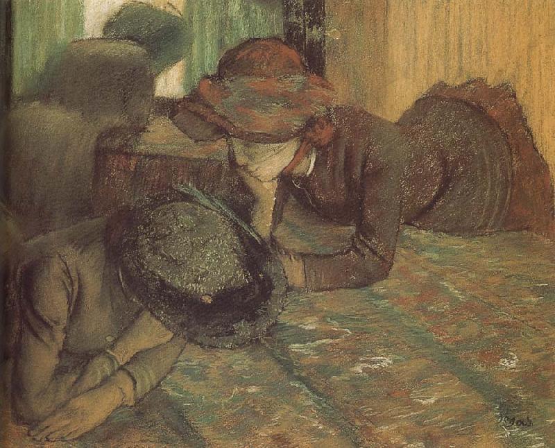 Edgar Degas The conversation in the store